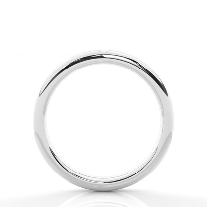 Spuleinstellung Runde Diamant Damen Ehering