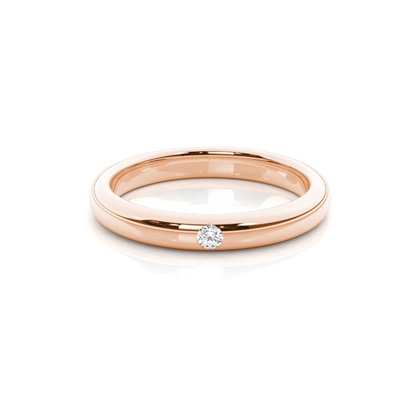 Women's Rose Gold Diamond Wedding Rings