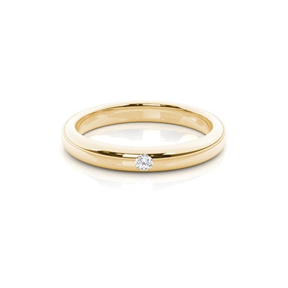 Women's Yellow Gold Diamond Wedding Rings