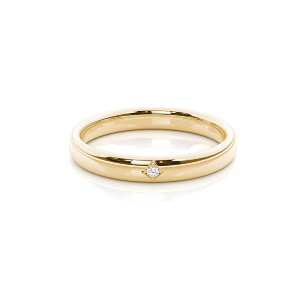 Prong Set Solitaire Diamond Comfirt Fit Womens Wedding Ring