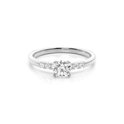 Prong Set Diamond Womens Engagement Ring