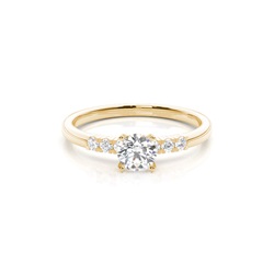 Diamant-Verlobungsring für Damen mit Krappenfassung