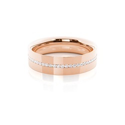 Channel Set Diamond Comfort Fit Damen Ehering