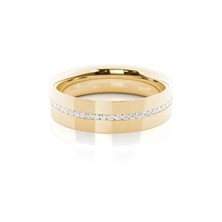 Channel Set Diamond Comfort Fit Damen Ehering