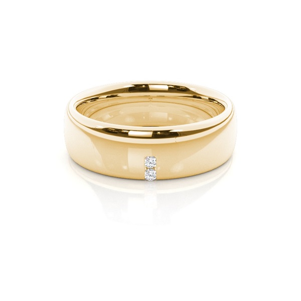 Channel Set Round Diamond Comfirt Fit Womens Wedding Ring