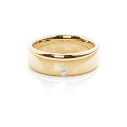 Channel Set Round Diamond Comfirt Fit Womens Wedding Ring