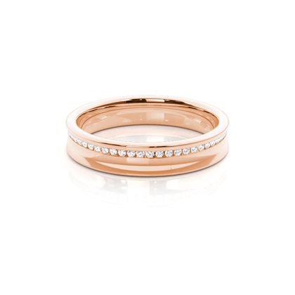 Women's Rose Gold Diamond Wedding Rings
