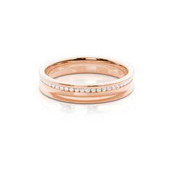 Channel Set Round Diamond Womens Wedding Ring