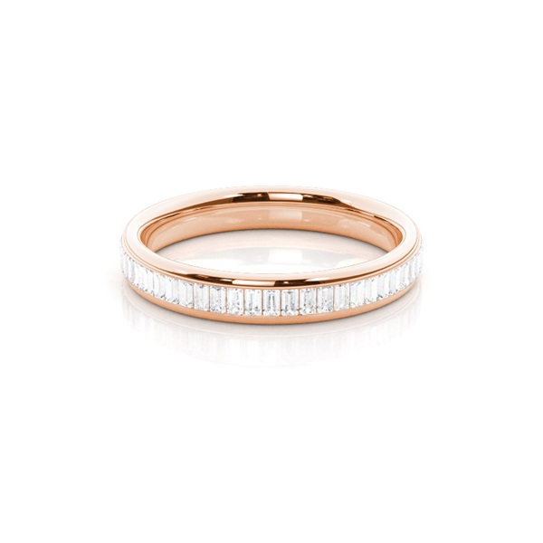 Channel Setting Baguette Diamond Womens Wedding Ring