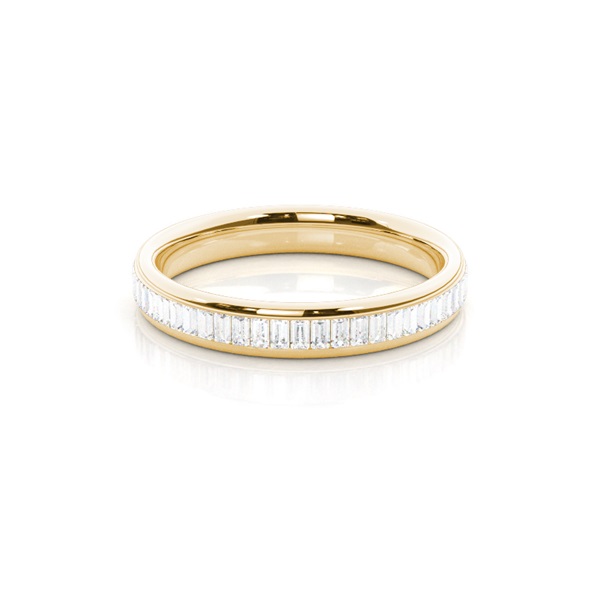 Channel Setting Baguette Diamond Womens Wedding Ring