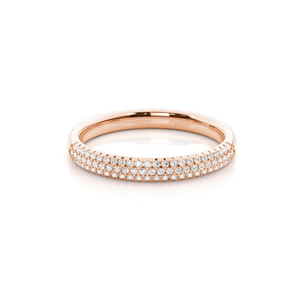 Prong Setting Round Diamond Womens Wedding Ring