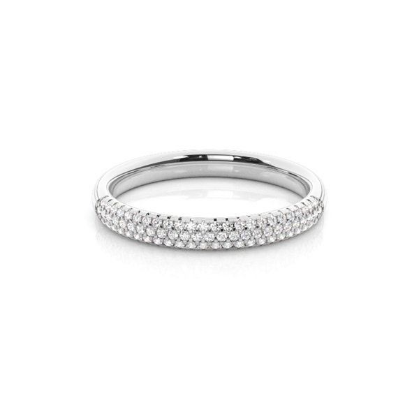 Prong Setting Round Diamond Womens Wedding Ring