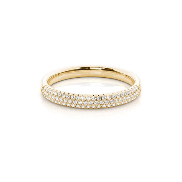 Prong Setting Round Diamond Womens Wedding Ring