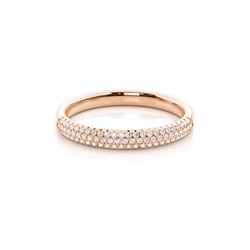 Prong Setting Round Diamond Womens Wedding Ring