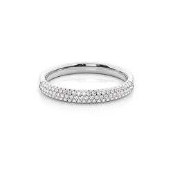 Prong Setting Round Diamond Womens Wedding Ring