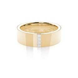 Channel Setting Princess Diamond Womens Wedding Ring