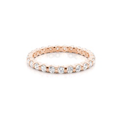 Einstellring Rundschliff Diamant Damen Trauring