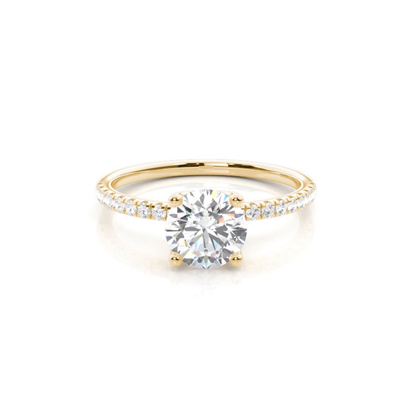 Prong Setting Diamond Hidden Halo Rings