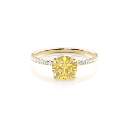 Yellow Gold Yellow Diamond Engagement Rings