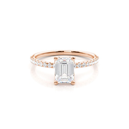 Emerald Cut Diamond Engagement Rings