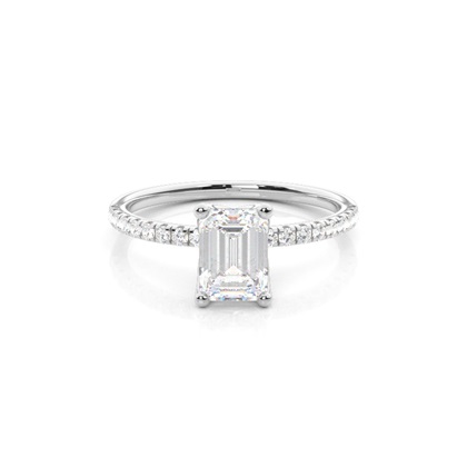 Emerald Cut Diamond Engagement Rings