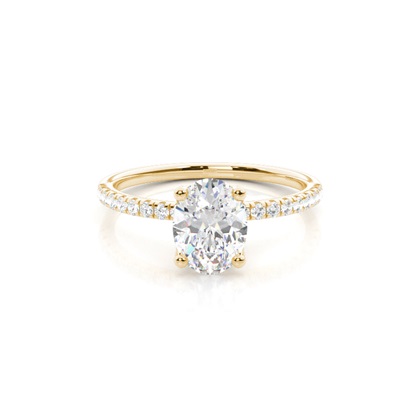 Oval Cut Diamond Rings