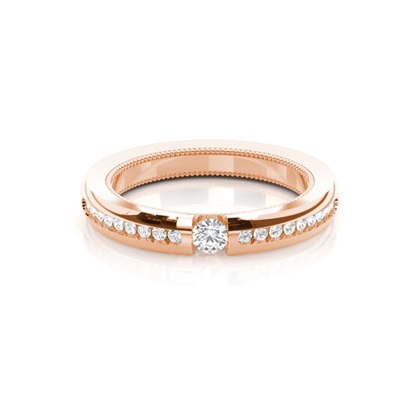 Women's Rose Gold Diamond Wedding Rings