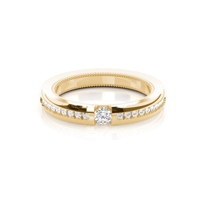 Women's Yellow Gold Diamond Wedding Rings