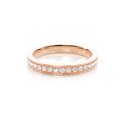 Prong Set Round Diamond Womens Wedding Band