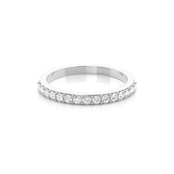 Runder Damen-Trauring mit Diamanten
