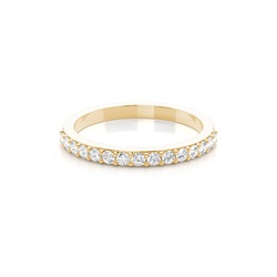 Runder Damen-Trauring mit Diamanten