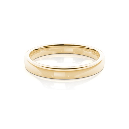 Court Profile Plain Mens Wedding Band