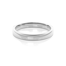Court Profile Plain Mens Wedding Band