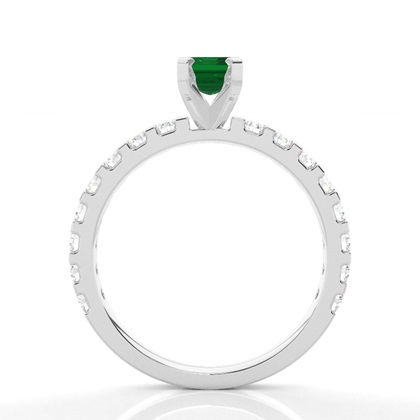 Zinkeneinstellung Smaragd-Seitensteinring