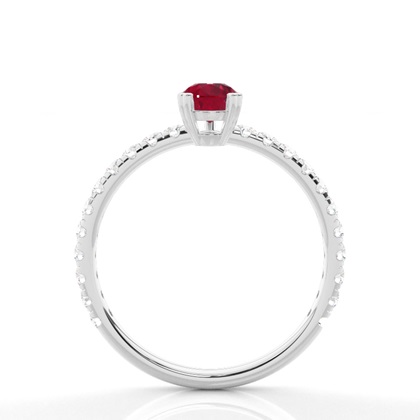 Zinkeneinstellung Runder blauer Saphirhalo-Verlobungsring