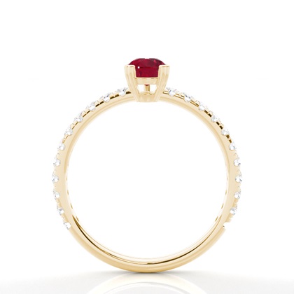 Zinkeneinstellung Runder blauer Saphirhalo-Verlobungsring