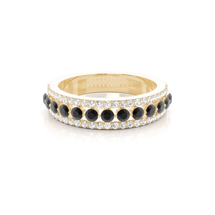 Yellow Gold Eternity Diamond Rings