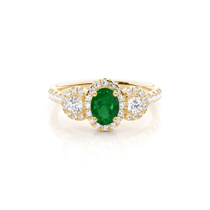 Yellow Gold Trilogy Gemstones