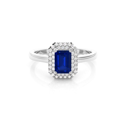 Emerald Sapphire Diamond Engagement Rings
