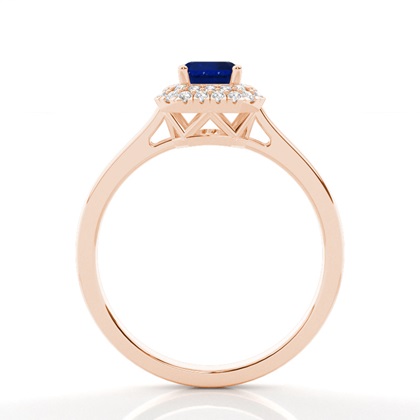 Rose Gold Halo Engagement Rings