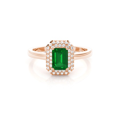 Rose Gold Halo Engagement Rings