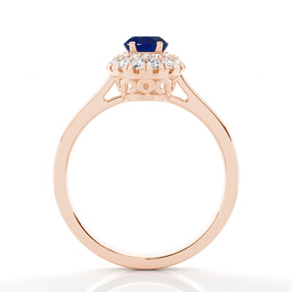 Rose Gold Sapphire Engagement Rings