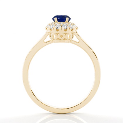 Yellow Gold Sapphire Engagement Rings