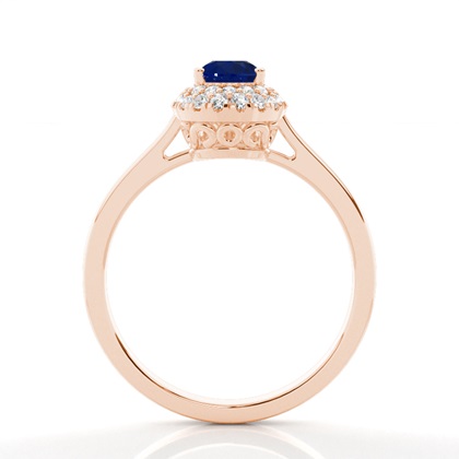 Rose Gold Sapphire Engagement Rings