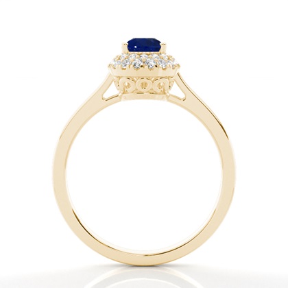 Yellow Gold Sapphire Engagement Rings