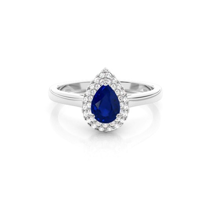 Pear Gemstone Diamond Engagement Rings