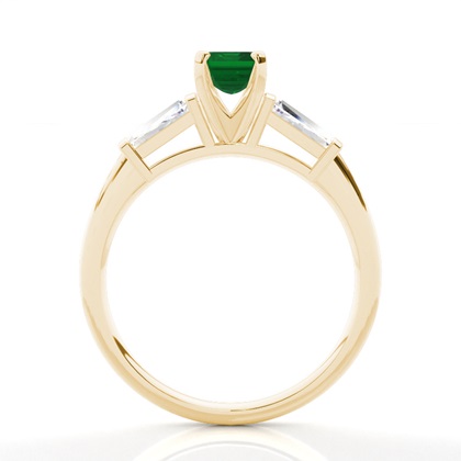 Zinkeneinstellung Smaragd-Seitensteinring