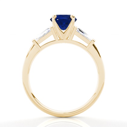 Brilliant Gelbgold Saphir Diamantringe