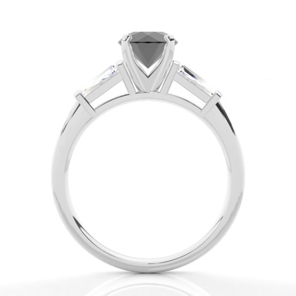 Silver Diamond Engagement Rings