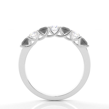 Silver Eternity Diamond Rings